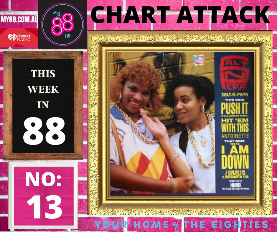#ChartAttack on @My88_FM: Aussie Top 20 from this week in 1988:
13: Push It #SaltNPepa 
This really did feel like something new and fresh upon release. Such a ground breaking track.