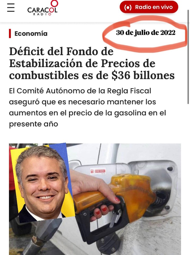 Uriburrada en pleno espero mañana cuando estén tanqueando se acuerden del narcochancho.