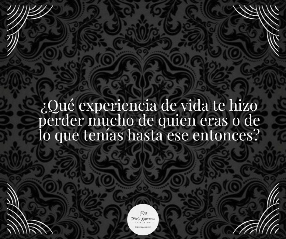 giselaguerreroh's tweet image. Respóndete a ti mismo:

¿Qué experiencia de vida te hizo perder mucho de quien eras o de lo que tenías hasta ese entonces?

#PreguntaDeLaSemana 🤔