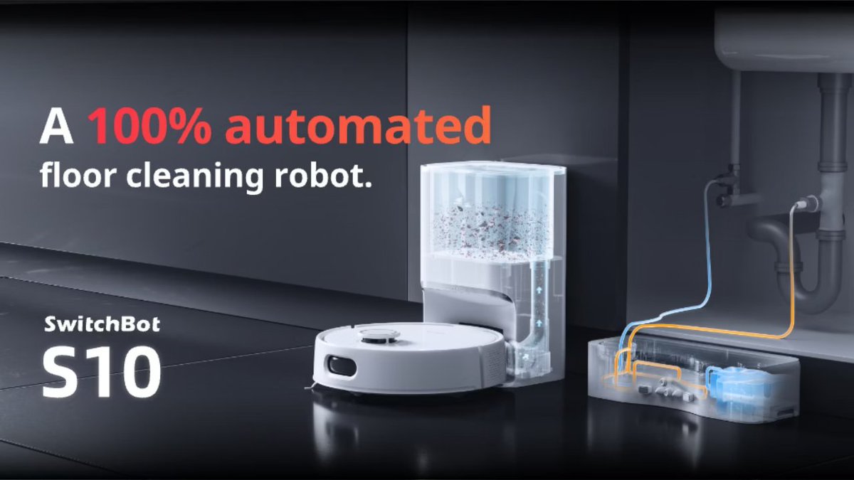 Trending on Kickstarter! SwitchBot S10 is the world's first easy-to-install cleaning robot that can refill &amp; drain itself hprs.co/switchbot #cleanhome #deepcleaning #homecleaning #flooringdesign #hometech #smarthome #techgadget #retweet #rt #roboticvacuum #earlybirds