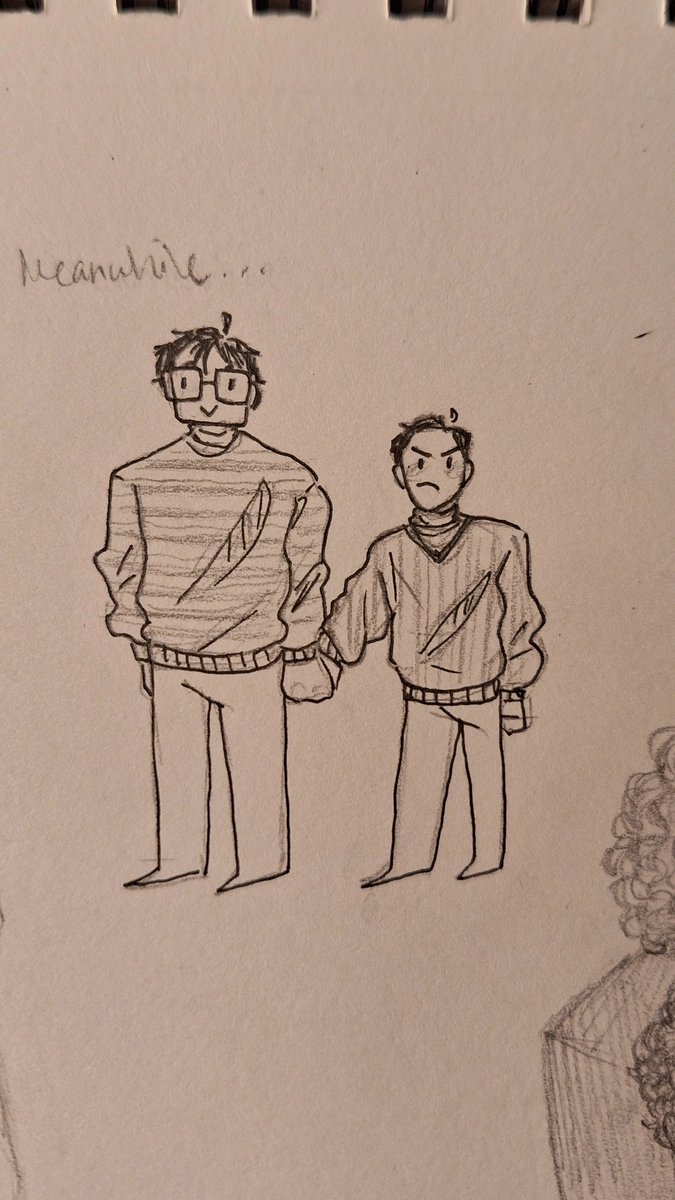 SmshMouthTozier's tweet photo. Think about the Mini Reddieᵗᵐ that I drew a long ass time ago and how theyre Bert and Ernie and how Eddie is a whole head shorter than Richie 😭😭 https://t.co/AtmKosa0Ek