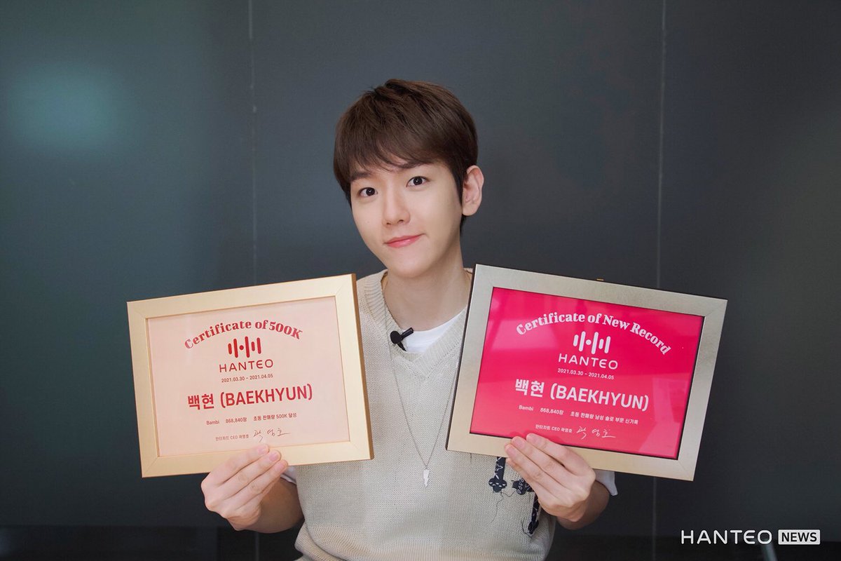 remember when baekhyun received his initial chodong record in solo category by hanteo ✨