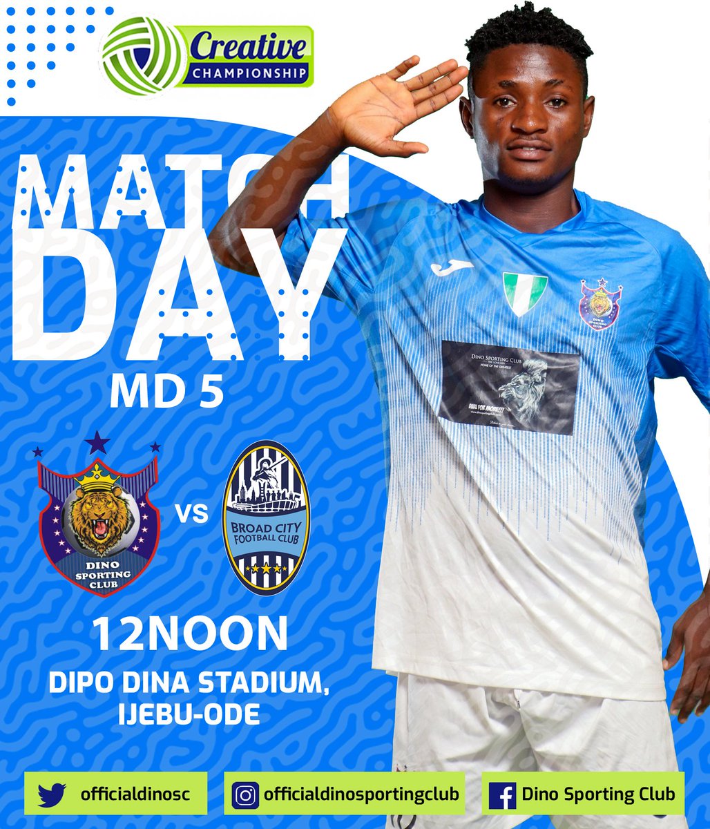 OfficialDinoSC's tweet photo. Gunning for the 5th against @broadcity_fc
#dareformore #DSCBRC #TCCLeague24 https://t.co/tYlczZOOJa