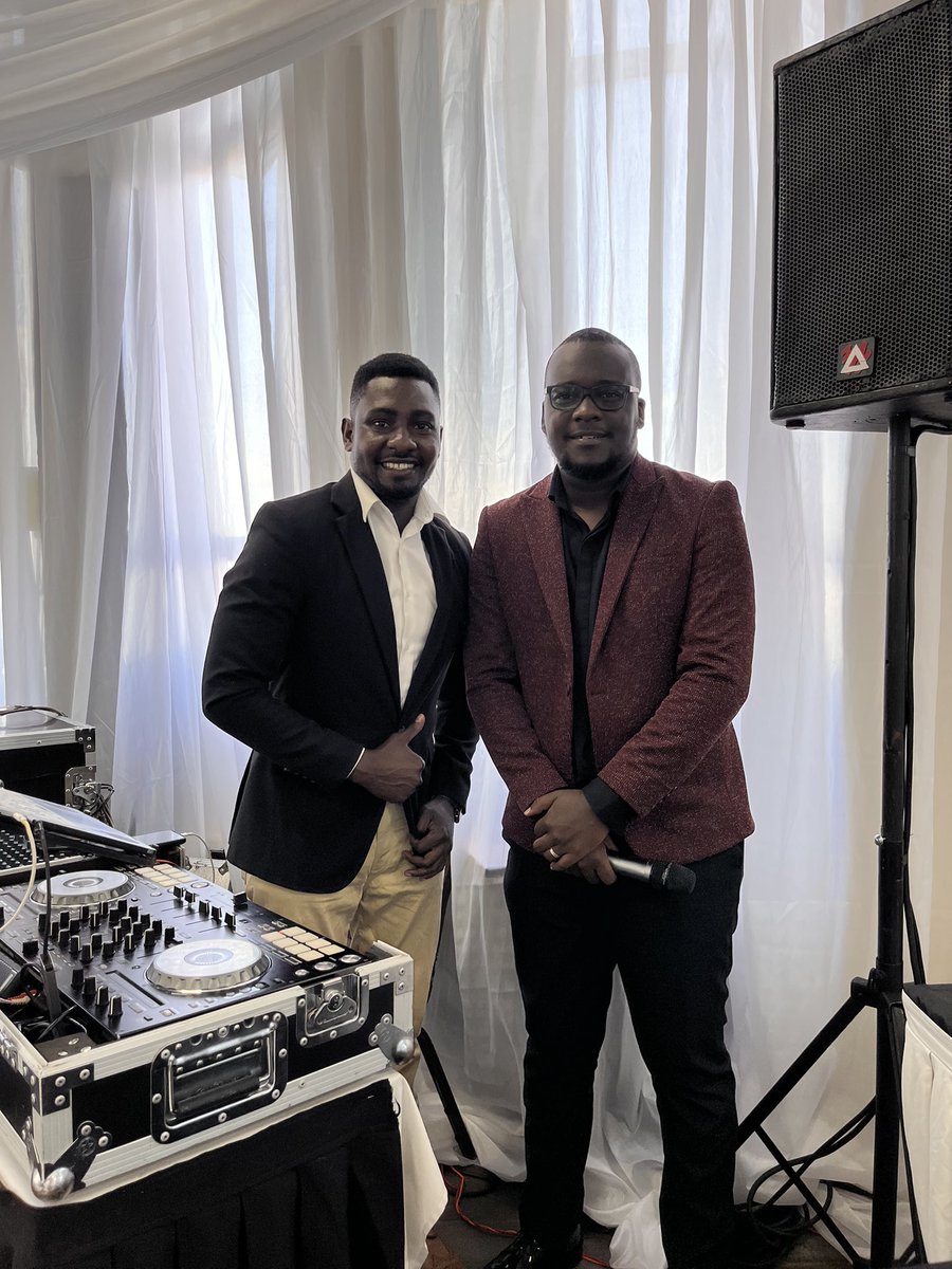 The DJ and the Mcee… dope stuff yesterday @emeka_ug 👌🏾