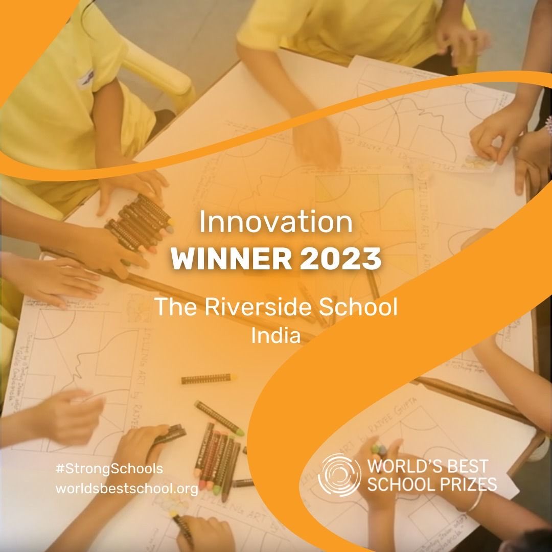 Shoutout to @riversideindia for their incredible achievement! The Riverside School is the WINNER of World's Best School Prizes for INNOVATION 2023! Making India proud. 🇮🇳 @BestSchoolPrize #WorldsBestSchoolPrizes #ICanMindset #strongschools . Look forward to being there soon!
