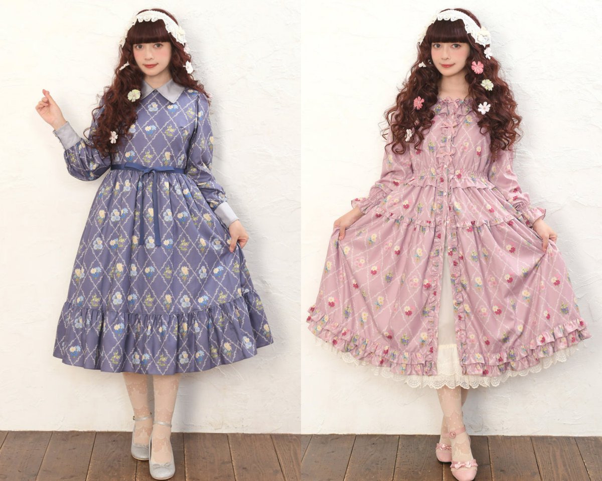 Antique bouquetシャツカラーワンピース Melody BasKet 【公式通販】