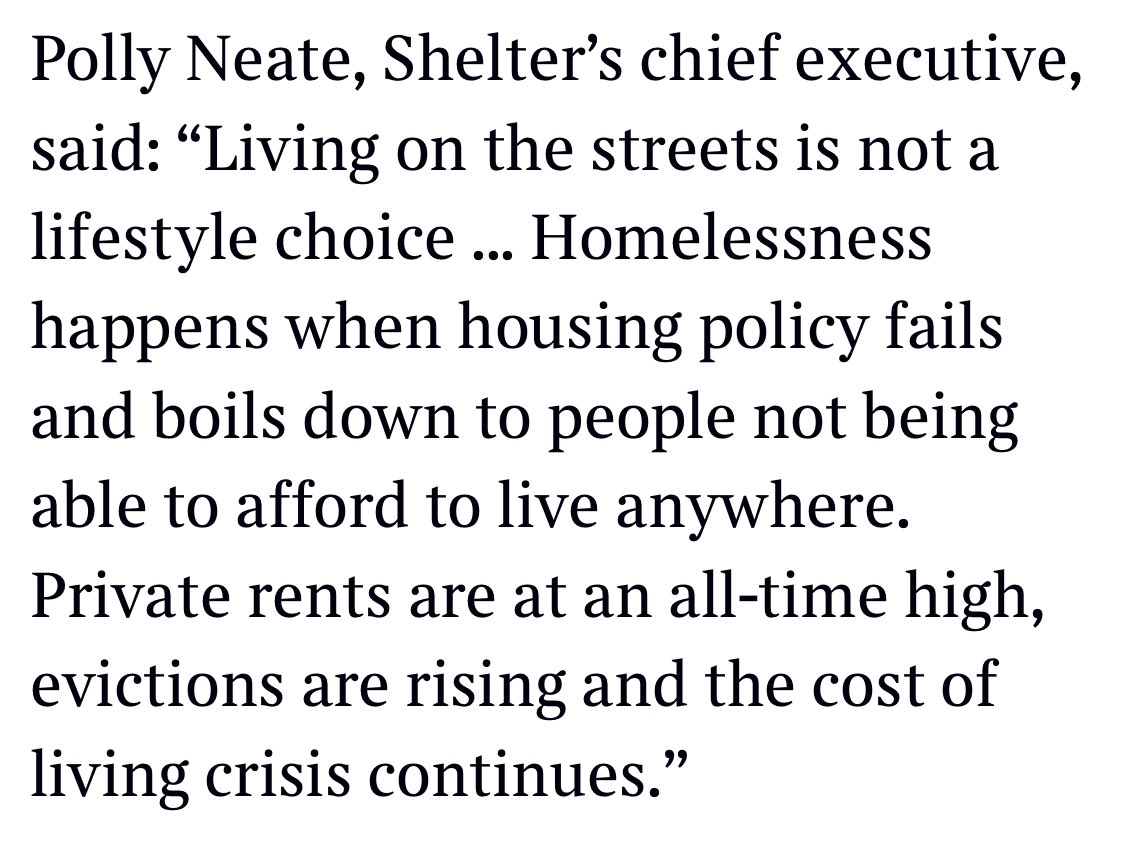 Today’s @thetimes - I’ll be discussing the Home Secretary’s unhelpful remarks on homelessness on @BBCBreakfast at about 7.10