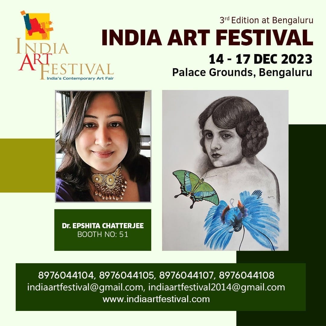 See you there in person at the India Art Festival 2023 Bengaluru edition in December. 🎉
#upcomingartevent #Indiaartfestival2023 #Bangalore #December #epshitachatterjeeart #artevent #womanartist #Birdartist #Nitram #Fabrianoartistico #williamsburg #oiloncanvas #acryliconcanvas
