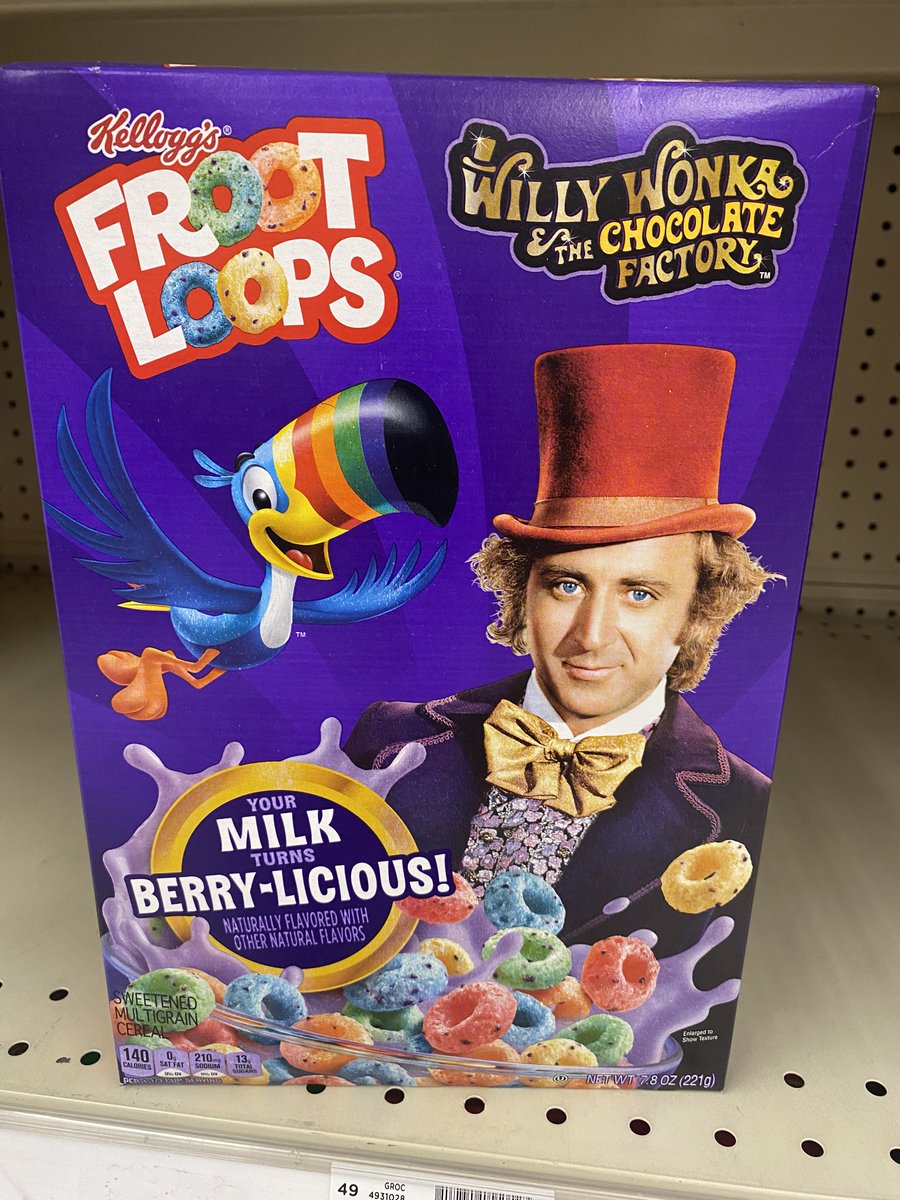 VegasFilmCritic's tweet image. Yum! Berry-Licious! @KelloggsUS #frootloops #WillyWonka