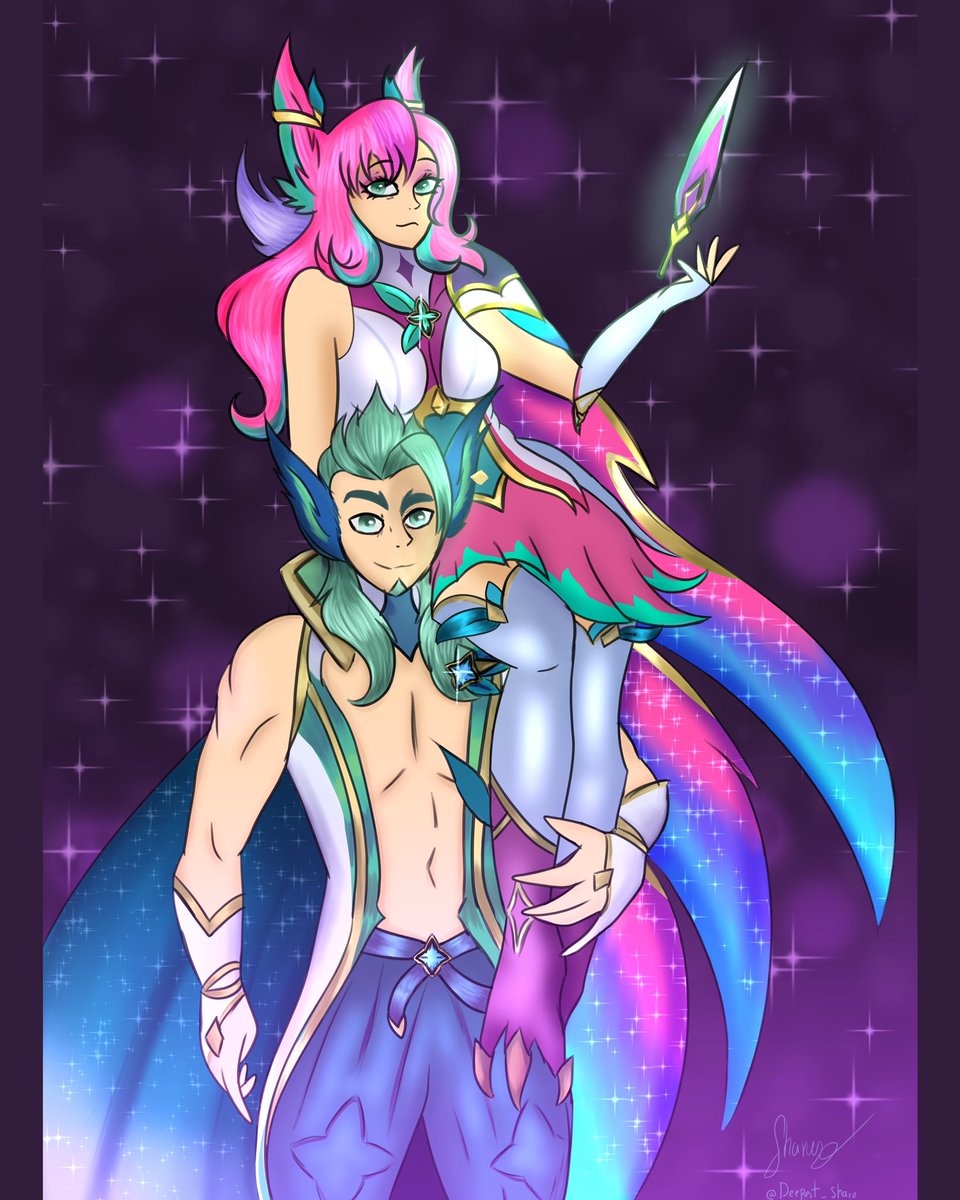 deepest_sharu's tweet photo. Little drawing that I made for a little person for his birthday, a good counselor, an excellent friend and partner🩷🩵💙💚 #xayahrakan #xayah #rakan #leagueoflegends #leagueoflegendsfanart #leagueoflegendsart #RiotGames #starguardian #starguardianxayah #StarGuardianRakan #Art https://t.co/UfzvR3wltd