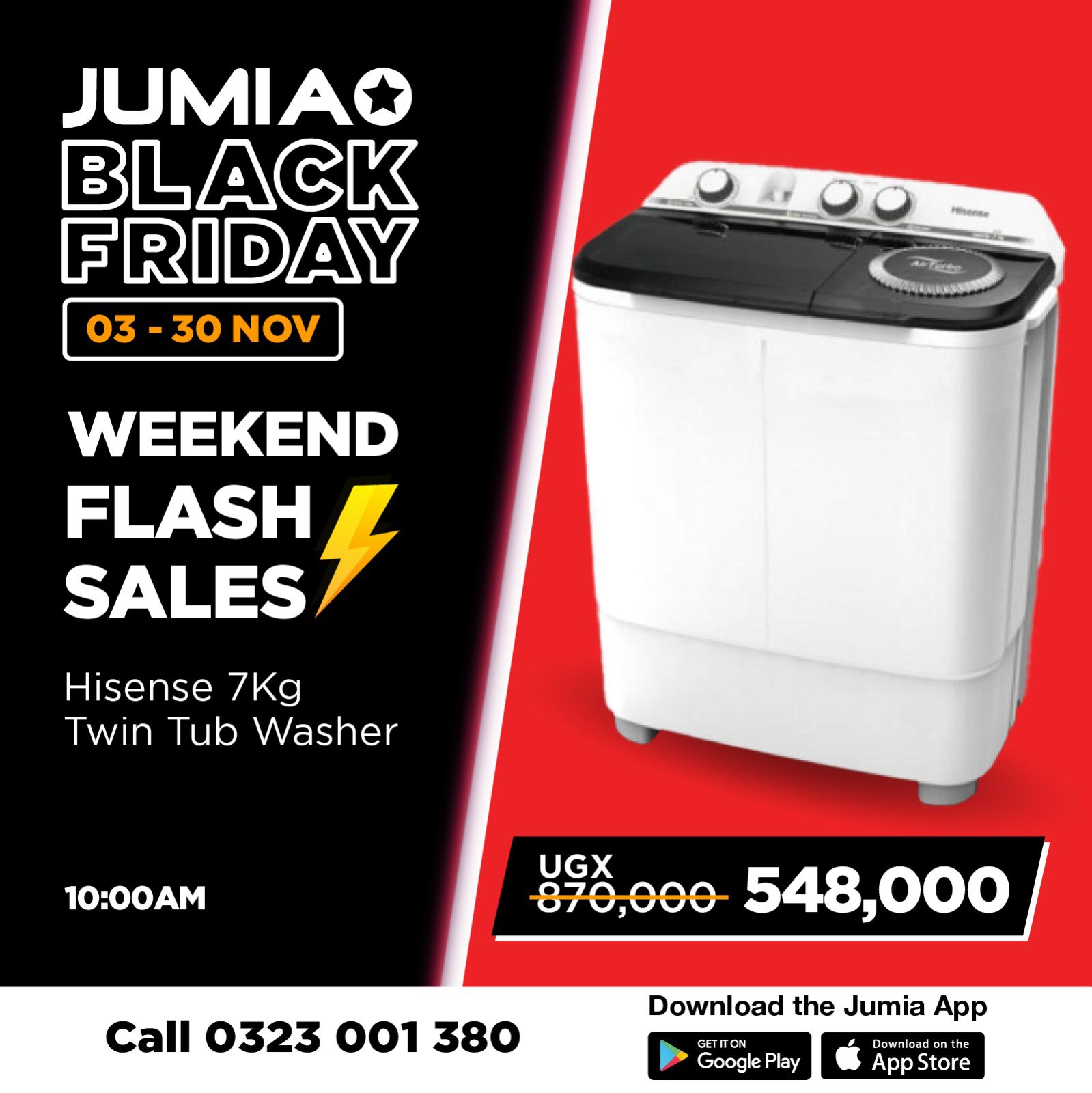 Jumia black sales friday washing machine