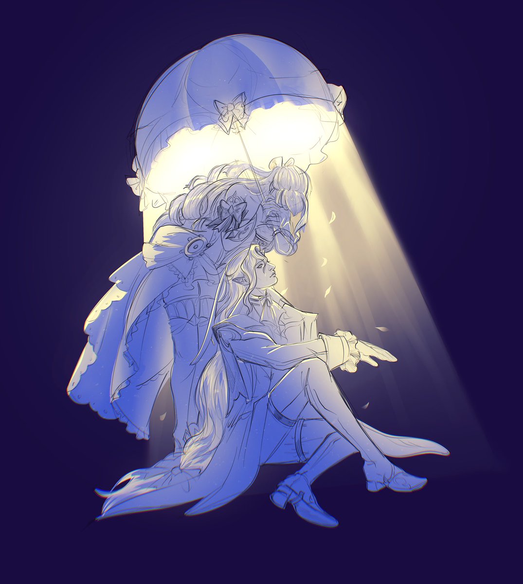 Icarus chose the sun.

#Navia #Neuvillette #Neuvia