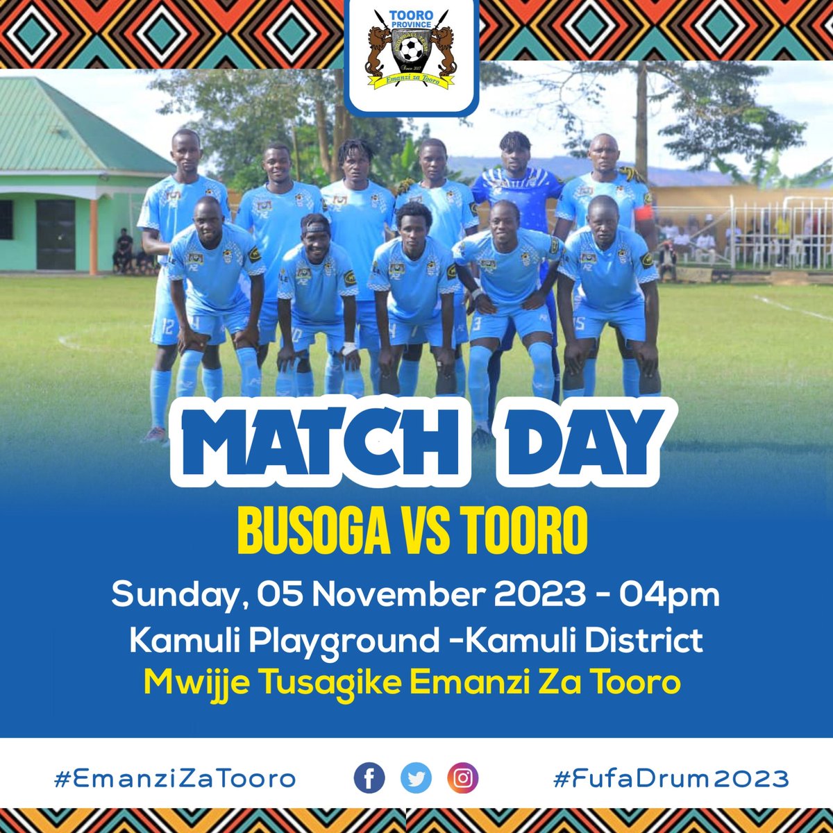 TooroProvince's tweet photo. 𝗠𝗔𝗧𝗖𝗛𝘿𝘼𝙔 🥳

Time to get the job done Emanzi Za Tooro 💪🙌

Celebrating Our Ancestry

#TooroProvince2023
#EmanziZaTooro
#BusogaMustFall https://t.co/G0SfxZABnK