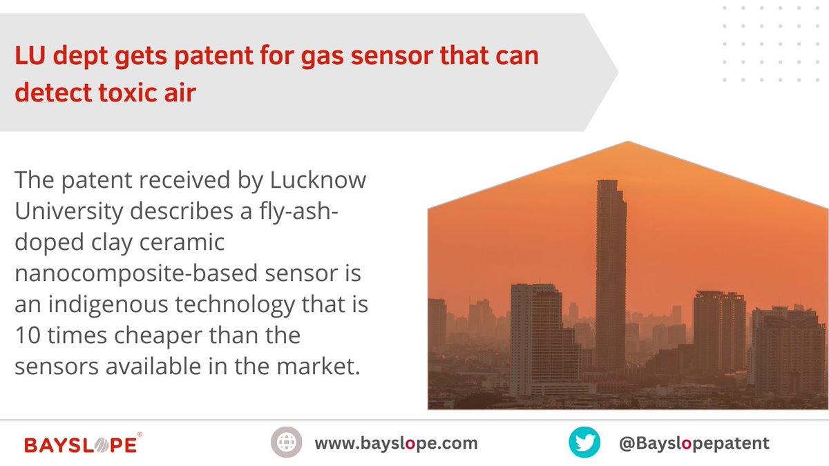 #Physics dept at #LucknowUniversity to develop gas sensor that can detect #toxicair.

#gasdetection #gassensors #AirQuality #sensors #technology #TechnologyNews #nanocomposite #TechnologyNews #TechTrends #techtwitter #Techno #TechNews #innovation #patents #latestnews #UPDATE