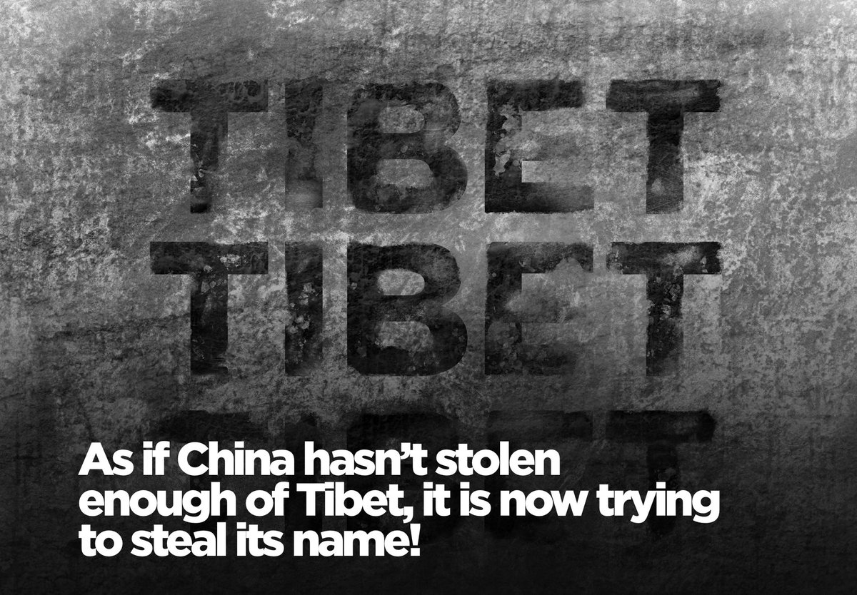 As if China haven't stolen enough from Tibet, now it is trying to steal it's name! 

In a political manoeuvre China has replaced the use of the “Tibet” with “Xizang” in  official diplomatic documents and is pressing for governments to do the same.