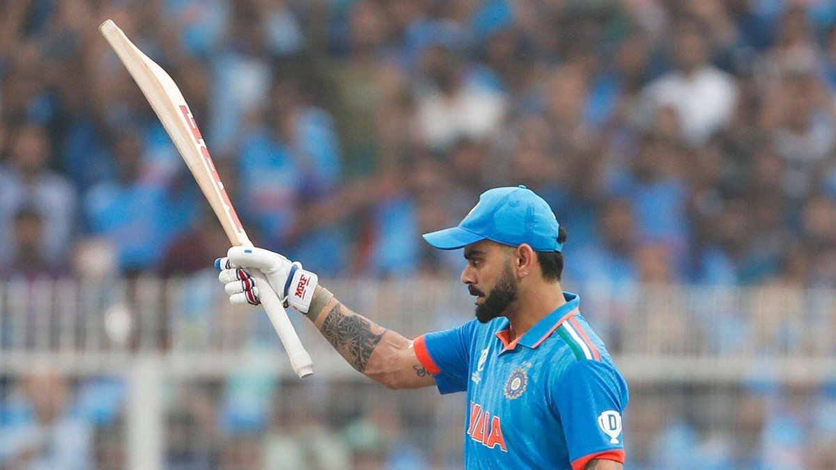 Well played Virat. It took me 365 days to go from 49 to 50 earlier this year. I hope you go from 49 to 50 and break my record in the next few days. Congratulations!! #INDvSA