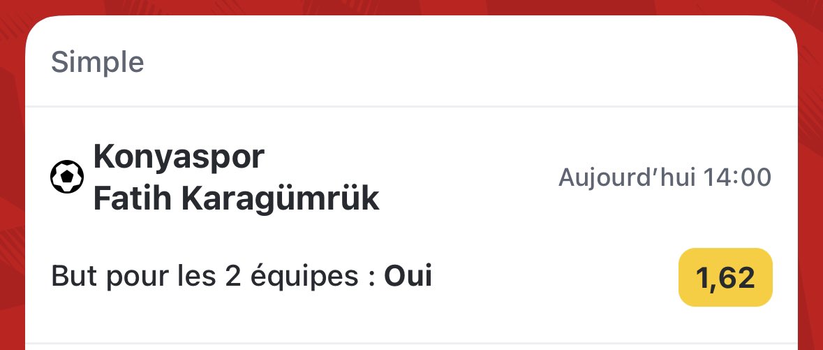🚨#Pronostic du jour ! 

Prono1 côté à 1,62 sur #betclic 
📊 Confiance : 4/5 🍀

Début dans 10 minutes ⏳