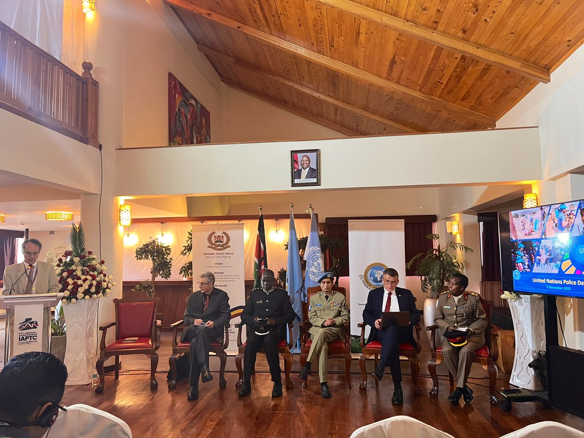 IAPTC_Assoc's tweet image. @UNPOL Day🇺🇳👮🏼‍♀️kicks off in Nairobi witnessing the particip. of Rep.from 🇰🇪 Police,@UNPOL Adviser, @CFSaundersUN, #UN ITS Chief, #IAPTC #Police Chair, @IPSTCKenya Director&amp;amp; @_CoESPU_ Director to discuss progress of SGF,STM&amp;amp;LCM for #UNPOL&amp;amp; Training Archit. Prog. &amp;amp;way ahead #IAPTC27