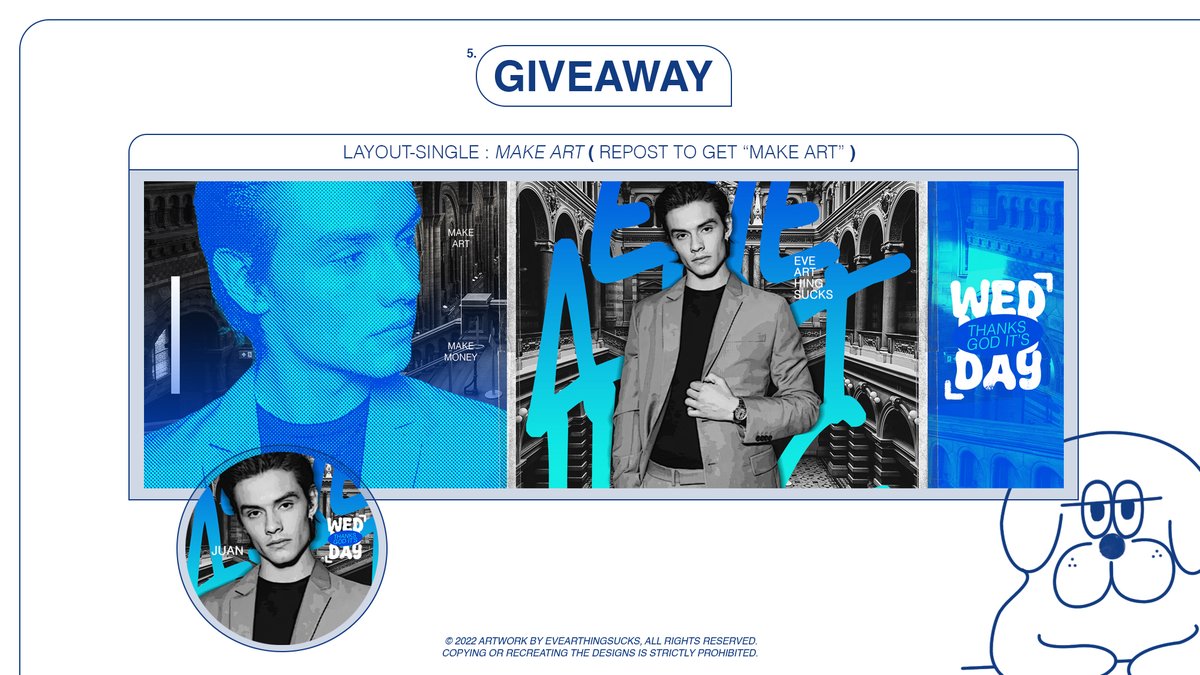 REPOST untuk mendapatkan layout MAKE ART (1 pemenang)