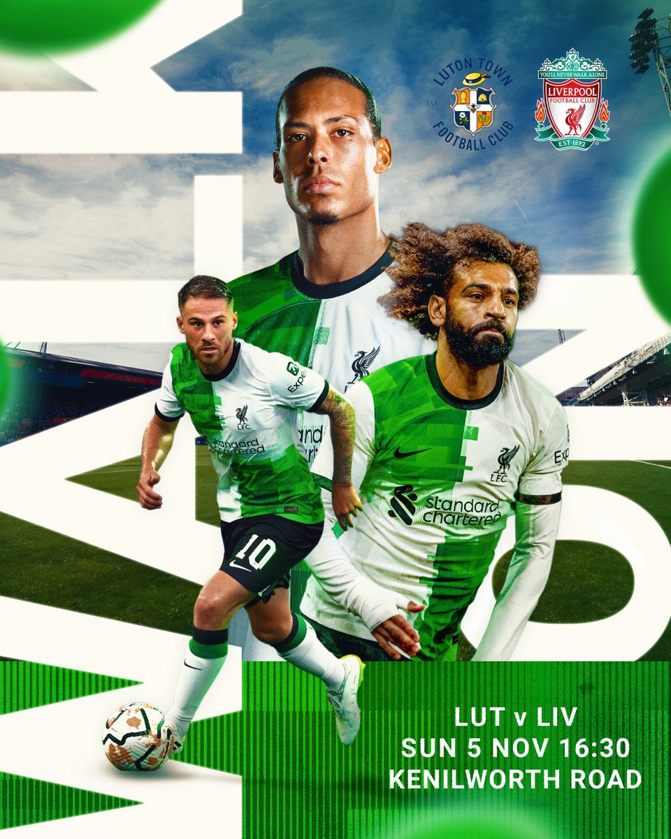 #Today is a #MatchDay #EPL #MatchWeek11 

#LFC tandang ke tim promosi Luton Town sendiri dah .. 

Yang ngarep Liverpool menang, ikutan seseruan #GiveawayMusimKeenam