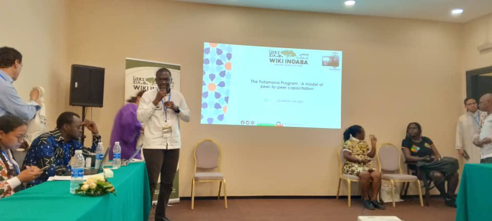 <a href="/WikiIndaba/">Wiki Indaba 2025</a>, Maroc - J3 

<a href="/DonatienKangah/">Donatien Kangah</a>, président de <a href="/Wikimedia_CIV/">WikiCiv</a> est intervenu sur le Projet #Fotamana. Un programme d’immersion en vue d’un renforcement des capacités.

<a href="/Wikimedia/">Wikimedia Foundation</a> 
#WikiIndaba2023 #AgadirConference