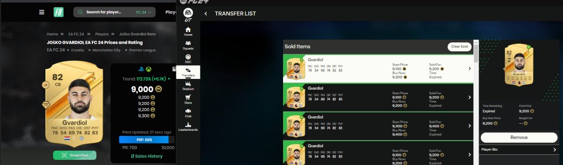 FUTSpeculator's tweet photo. Crazy investments this morning(5 hours ago) on our Premium Trading Group... discard price -> 4-6k+ ๐ฅน
SBC Solutions + Evo Leaks = GG ๐ฅณ
Thanks to all who contributed. โค๏ธโ๐ฅ
#EAFC #EAFC24 #FIFA #FIFA24 #FUT #FUT24 #easportsfc #ratings #SBC #SBCsolution #trading #fifatrading #fifacoins #futbin #Silver #bronzes #futbinai #tradingdiscord