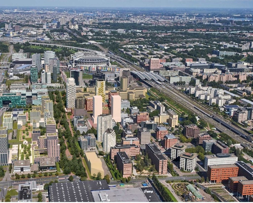 In <a href="/adamzuidoost/">Amsterdam Zuidoost</a> wordt kantorenpark <a href="/amstel_3/">Amstel3</a> in rap tempo getransformeerd tot een nieuwe wijk met duizenden woningen, voorzieningen én nieuw park. Naast de metro!

Een stuk duurzamer dan een Vinex wijk ergens verloren in een weiland. #Bouwendoejeindestad

hondsrugpark.nl/het-plan/