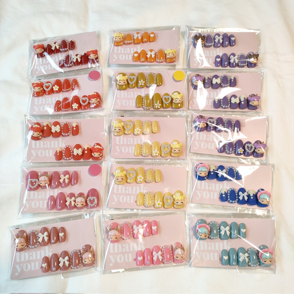 sumomo_nail's tweet photo. 既存デザイン一覧②
 #ネイルチップオーダー
 #ネイルチップ依頼
 #ネイルチップ https://t.co/I9FTChNFAI