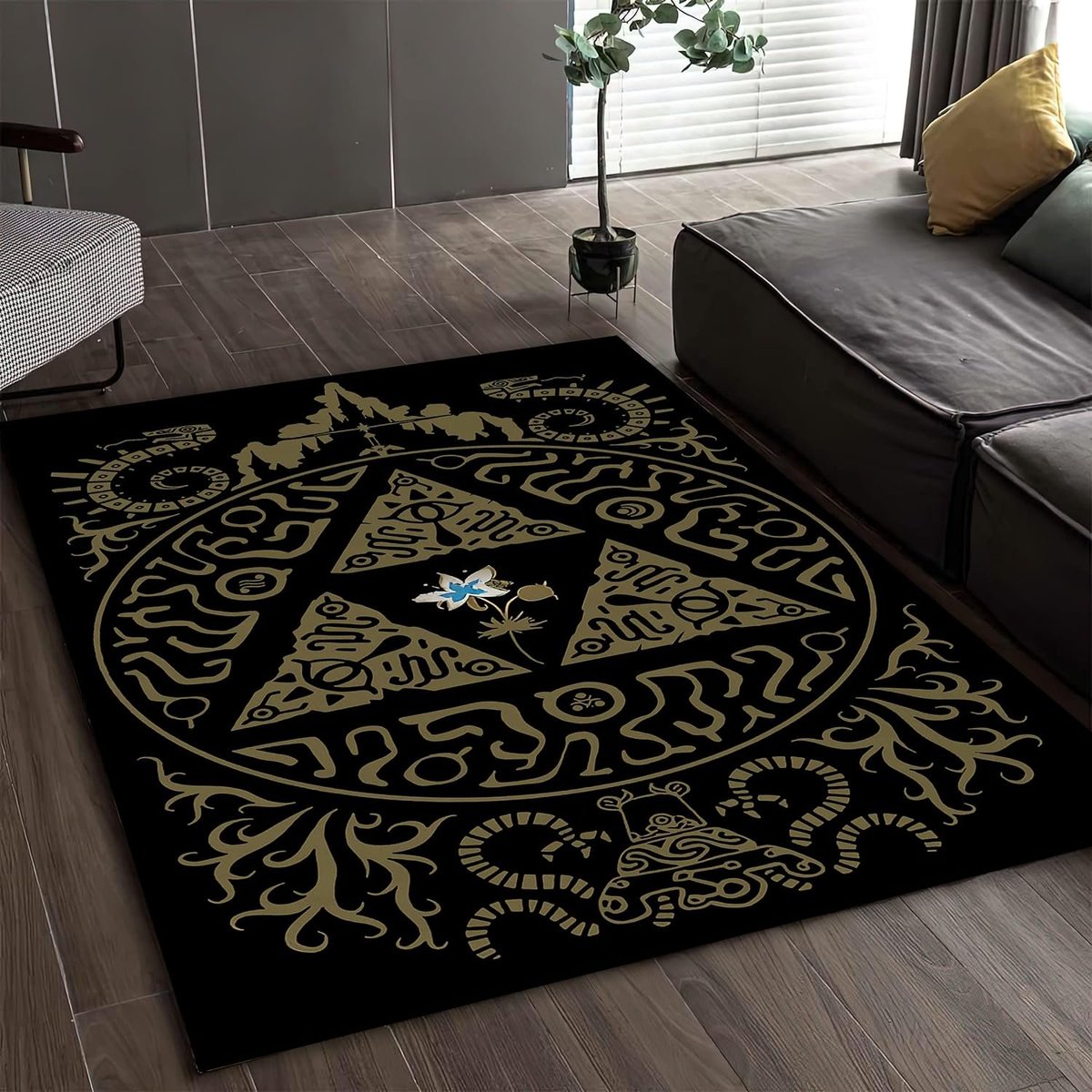 The Legend of Zelda area rug is available on Amazon amzn.to/3SKwaSn