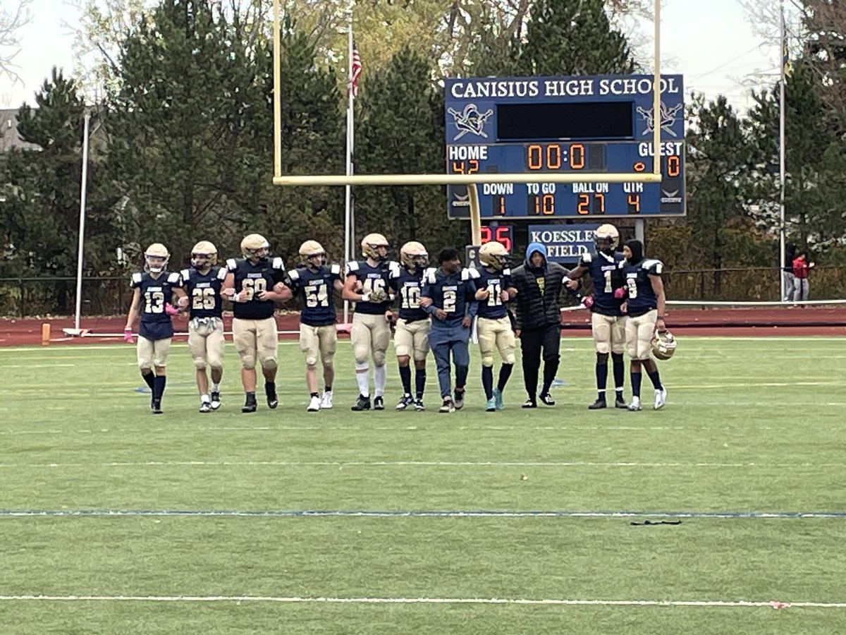 Marc Pope (@mrmarcpope) on Twitter photo Not only did we win and take the lead in the all time series of <a href="/CanisiusHSFB/">Canisius HS Football</a> vs <a href="/SJCIfootball/">St. Joe’s Football</a>, I also was able to take a moment with our seniors, some I coached since freshmen year. #AMDG #gocrusaders #ringseason💍 Not only did we win and take the lead in the all time series of <a href="/CanisiusHSFB/">Canisius HS Football</a> vs <a href="/SJCIfootball/">St. Joe’s Football</a>, I also was able to take a moment with our seniors, some I coached since freshmen year. #AMDG #gocrusaders #ringseason💍