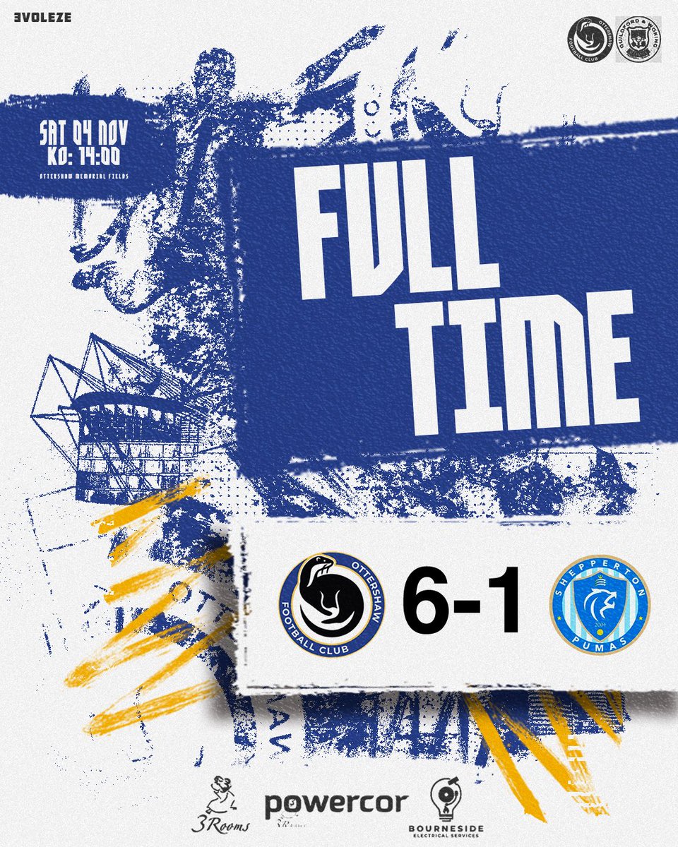 Back to winning ways for the Otters after a clinical win vs Shepperton Pumas

Goals ⚽️:
Jake Taylor 2
<a href="/joshdoe14/">Josh Doe</a> 
<a href="/Plute93/">Plute</a>
Ethan Fifield
Ceneal Paul

MOTM🍾: <a href="/Plute93/">Plute</a> 
#UTO 🦦🟡🔵