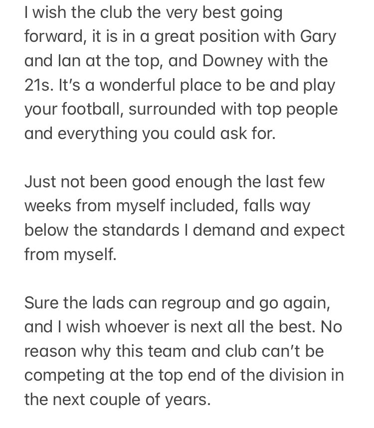 Time to recharge the batteries and spend some time with the family. Thanks to everyone at <a href="/AshvilleFC/">Ashville Football Club</a> who have made me feel really welcome for the last 16 months. 

Not had a side since August the time is right, the club deserve better then what we are giving them currently.