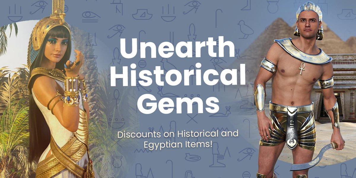 --&gt; Discounts on historical and egyptian items  bit.ly/3QJMPDQ
--&gt; Limited-time discounts  bit.ly/46foryN

#daz3dsales #dazstudio #3dmodel #daz3d #3dmodels