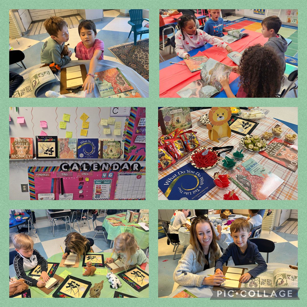 First grade team @AndersonElem had a great time conducting a book tasting to introduce module 2 of our W&W curriculum - creature features! @NewHanoverCoSch