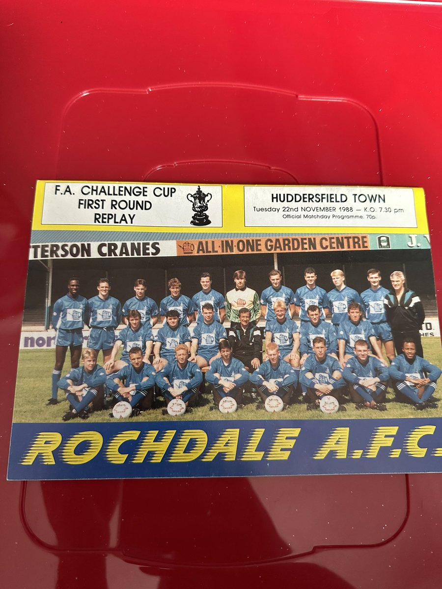 Memorable team, less said about that kit the better!! #FACup #Rochdaleafc