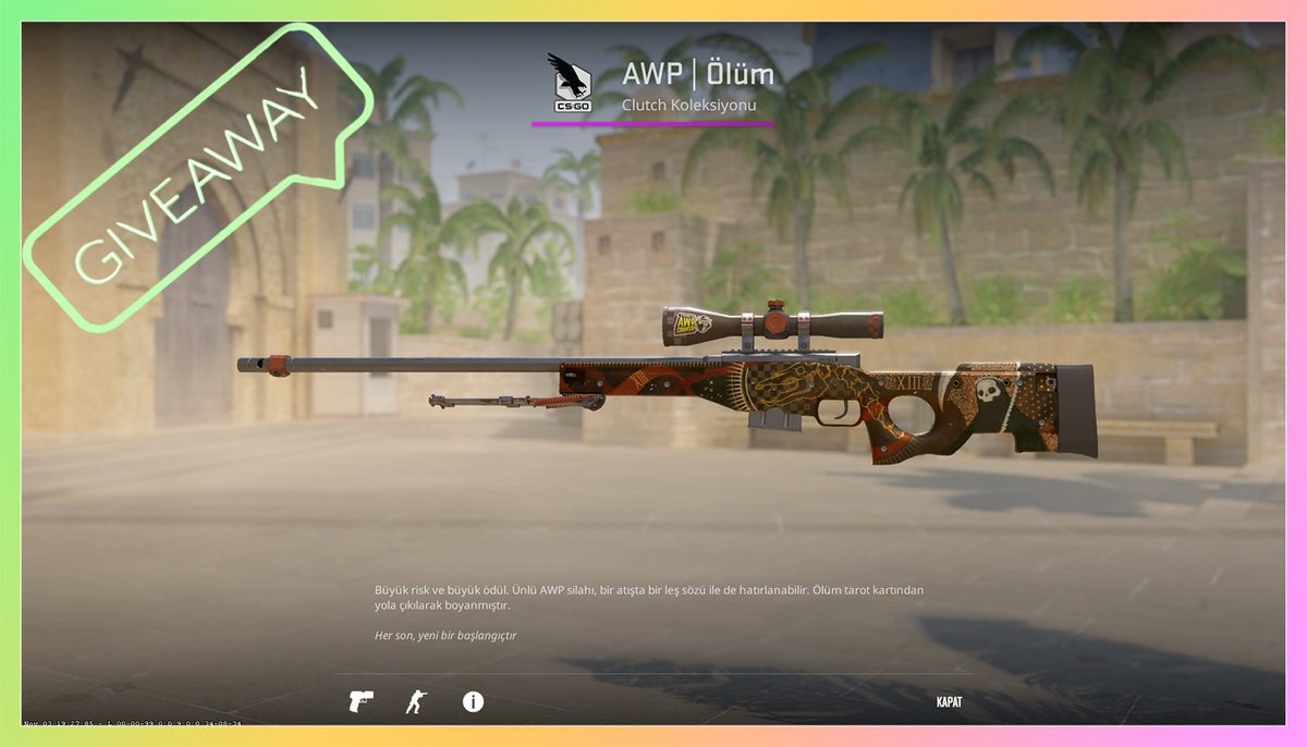kurocase1's tweet photo. 🎁AWP MORTİS GIVEAWAY🎉

➡️ TO ENTER:

✅ Follow Me &amp; @custodiancs
✅ Tag 1 friend
✅ Retweet

⏰Giveaway ends in 2 days!
#CSGO #CSGO2 #CS2 #CSGOGiveaway #CSGOGiveaways #CS2Giveaway #CS2Giveaways #counterstrike #counterstrike2 https://t.co/kg457tBhO9