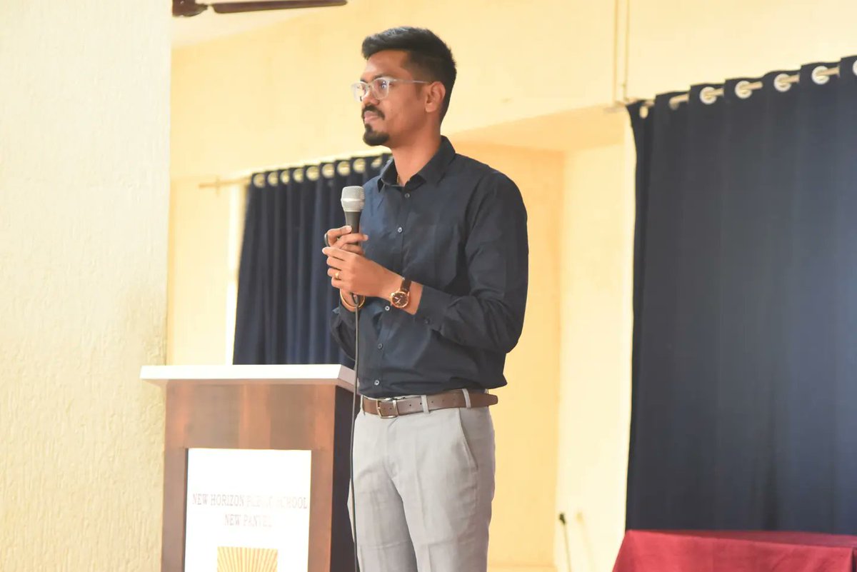 AkulaAyuf's tweet photo. "🌍 Spreading the word on Climate Change Action at New Horizon School, New Panvel! 🌿 Educating our future leaders on the importance of tackling climate change at an early age is vital for a sustainable tomorrow. Let's empower our students to be the change-makers of the future! https://t.co/UozozbsBQk