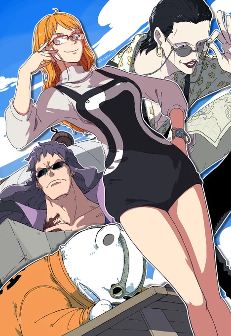 航海士さんたち×眼鏡