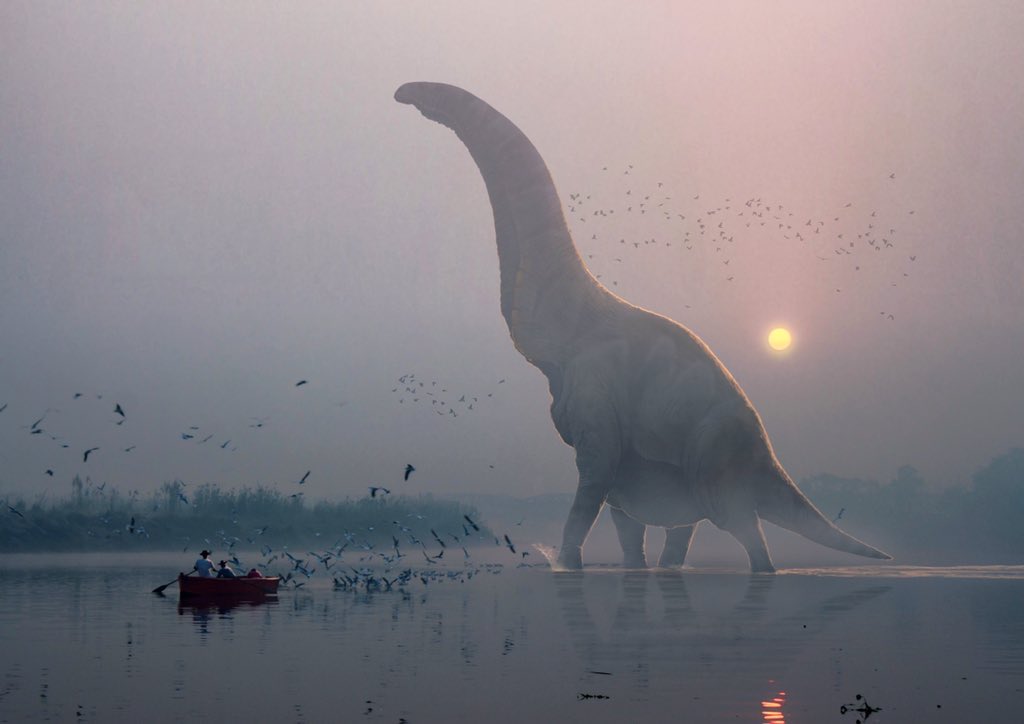 Some Sunday sauropod sunset stuff.