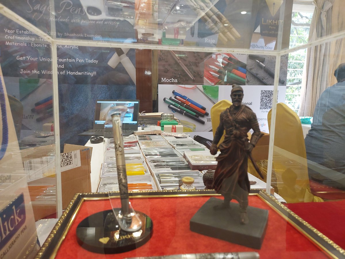 The Pune Fountain Pen Show 2023 at Shreyas Hall, Apte Road - come and enjoy exquisite collection of fountain pens. # FountainPens