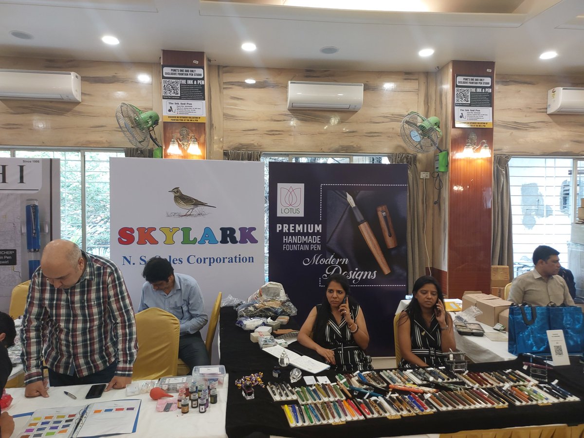 mmwaikar's tweet photo. The Pune Fountain Pen Show 2023 at Shreyas Hall, Apte Road - come and enjoy exquisite collection of fountain pens. # FountainPens https://t.co/pYjXksbXJp