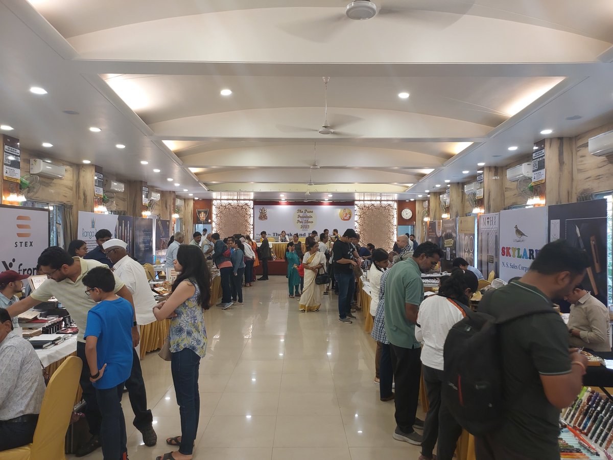 mmwaikar's tweet photo. The Pune Fountain Pen Show 2023 at Shreyas Hall, Apte Road - come and enjoy exquisite collection of fountain pens. # FountainPens https://t.co/pYjXksbXJp