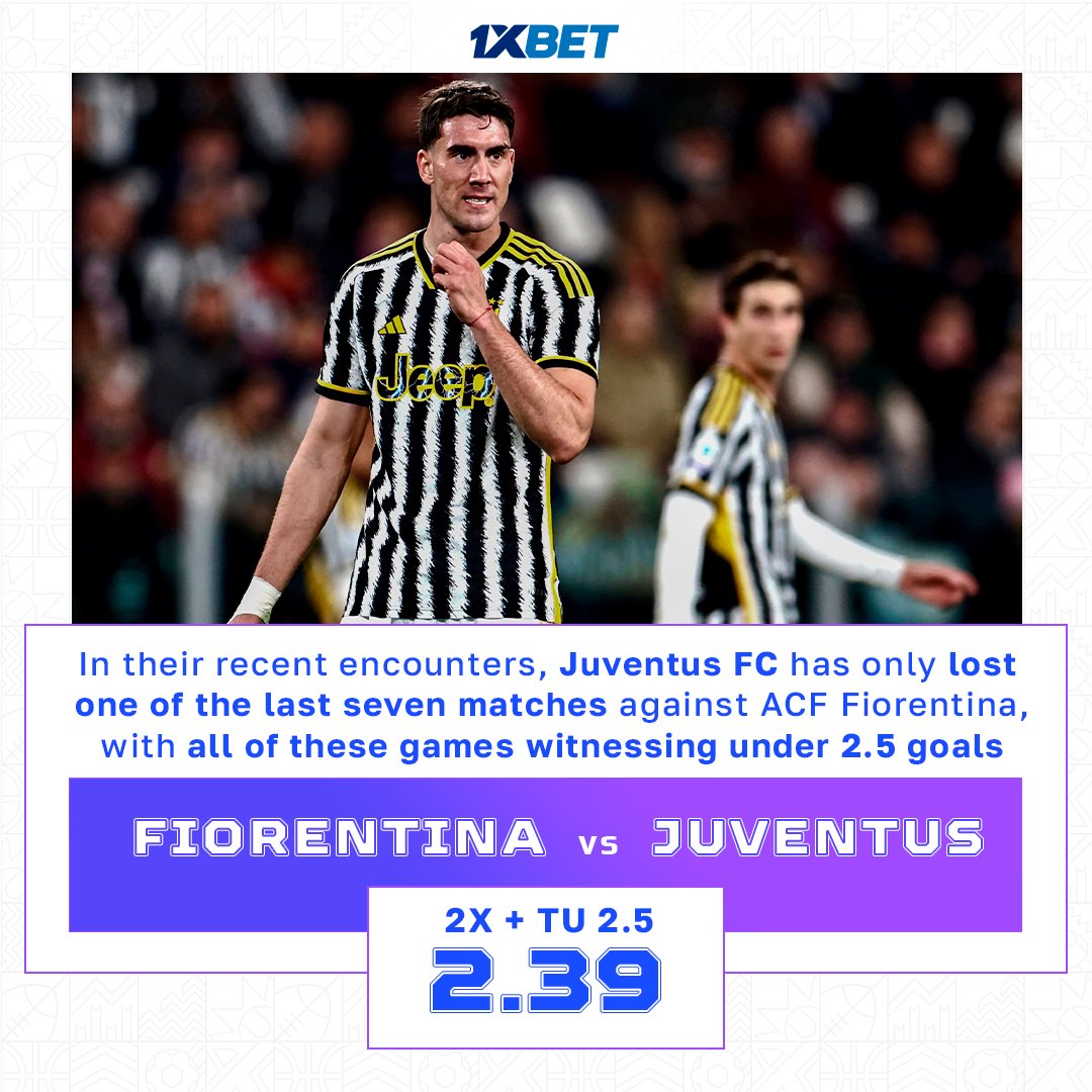 1хBet on X: #SerieA 🇮🇹 Fiorentina 🆚 Juventus FC What do you think about  this wager? 🤔  / X