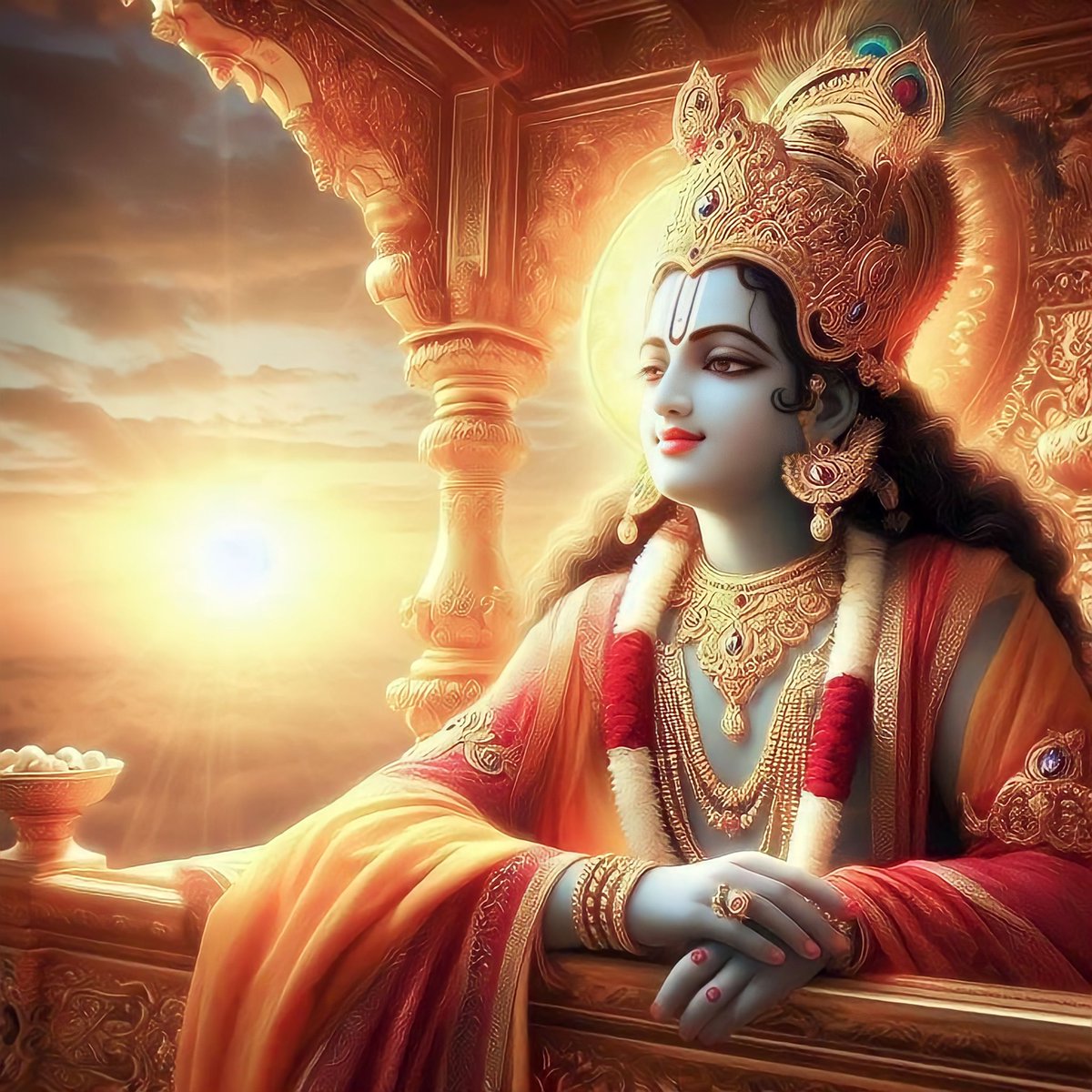 Gowthambh's tweet photo. ಕೃಷ್ಣ 🕉️🙏
#ICCWorldCup2023 #INDvSA #MatchDayRituals https://t.co/UWcc81fRPe
