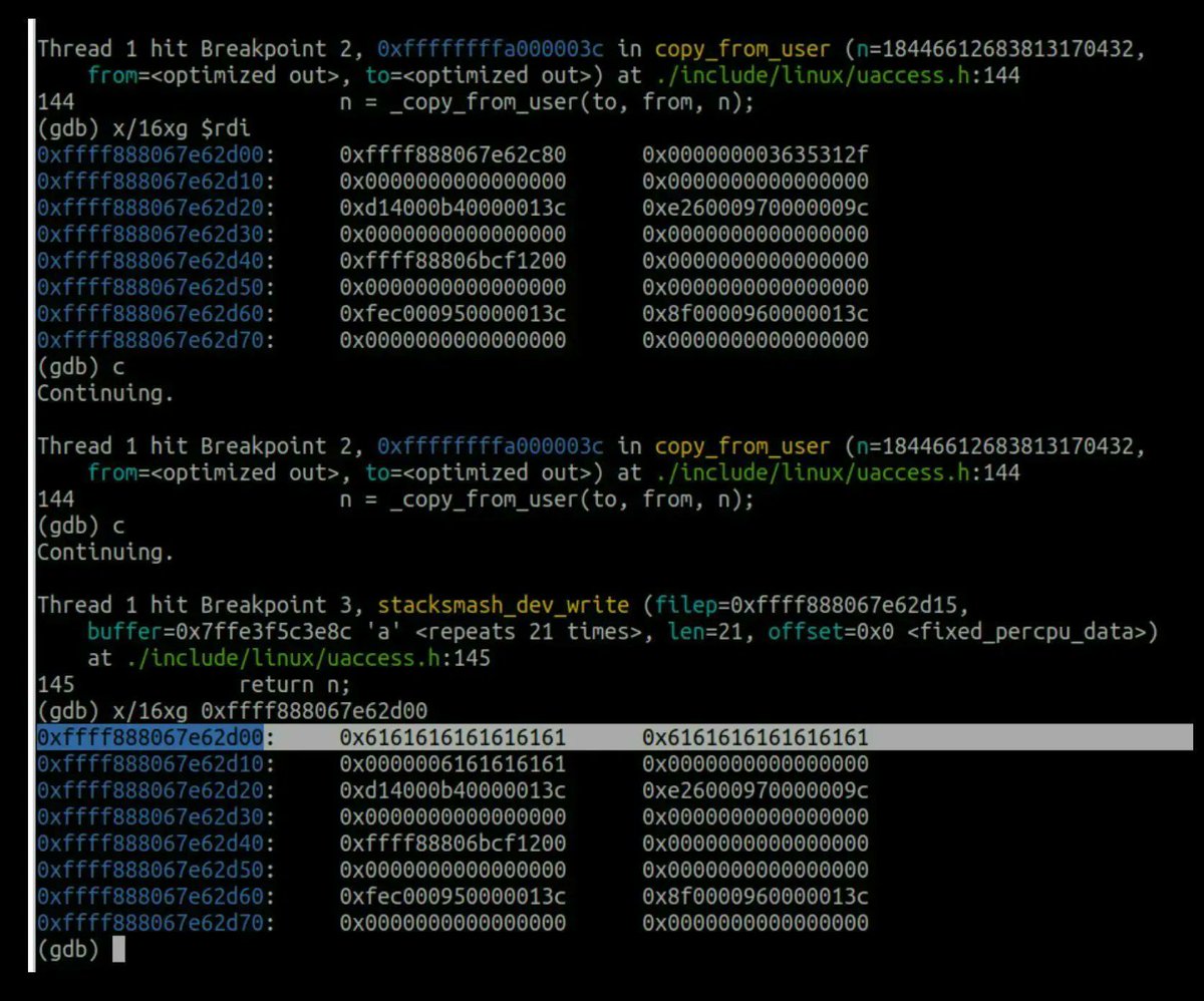 0xor0ne's tweet image. Introduction to Linux kernel exploitation by Keith Makan 

Debugging: blog.k3170makan.com/2020/11/linux-…
Stack overflow: blog.k3170makan.com/2020/11/linux-…
Privilege escalation: blog.k3170makan.com/2021/01/linux-…

#infosec #linux #kernel