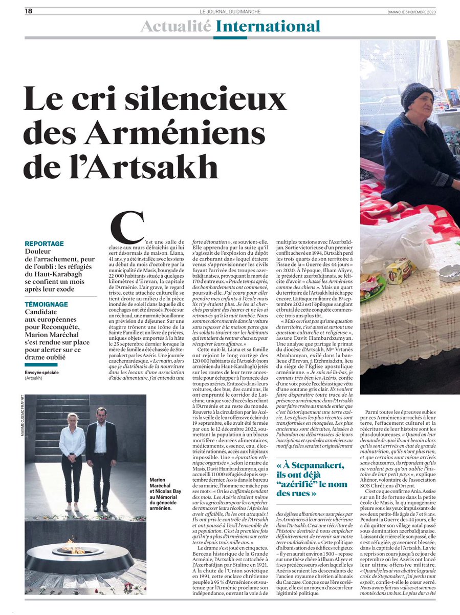 DelphineMuron's tweet image. « Le cri silencieux des arméniens de l’Artsakh. » @leJDD 

#StopArmenianGenocide2023 #SanctionAzerbaijan #StopAliyev