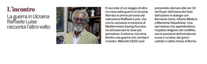 Dalla #rassegnastampa: oggi sul @corrierebologna la presentazione di #Ucraina con @raffaeleluise_ di domani al teatro #ArenaDelSole
#Marietti1820 @fscireIT