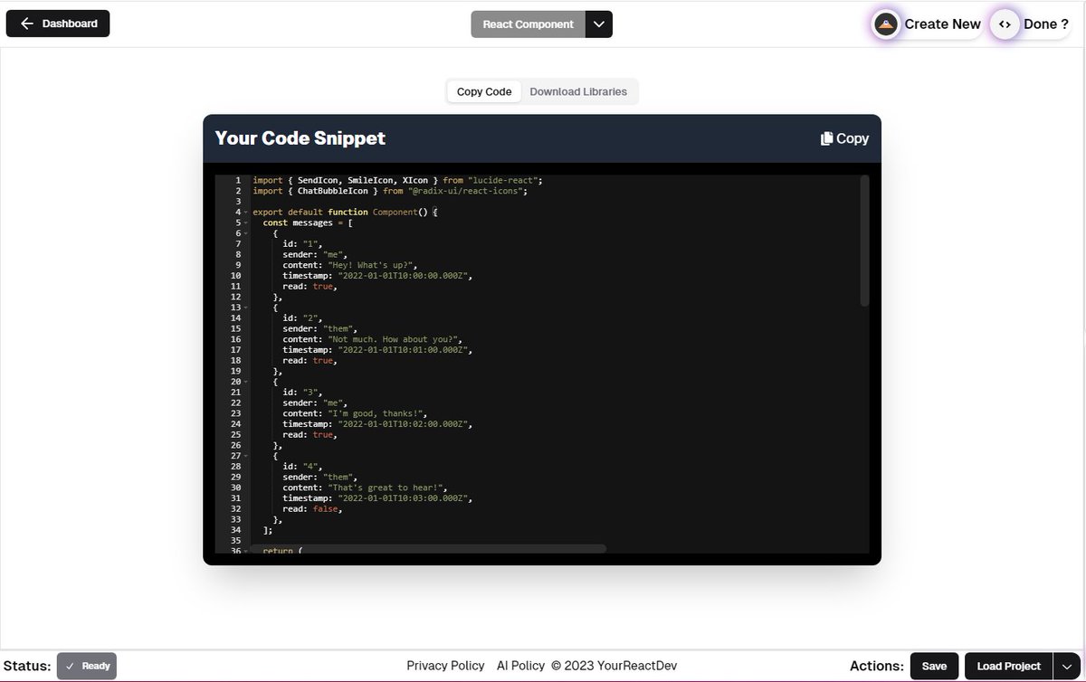 _YourReactDev_'s tweet photo. Use this new component in any of your own react projects in seconds!

Copy Code: https://t.co/p9CQMrim0E