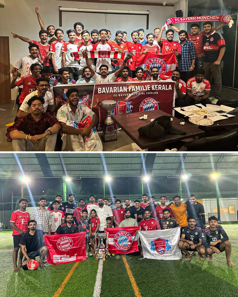 Bayernkerala's tweet photo. 𝑫𝒆𝒓 𝑲𝒍𝒂𝒔𝒔𝒊𝒌𝒆𝒓 𝒘𝒂𝒔 𝒍𝒊𝒕💥
Thanks to everyone who joined the meet up 🤝❤️ #Packmas2023 📸
#MiaSanMia🔴⚪️ #bayernkerala https://t.co/XK7mDQkZoR