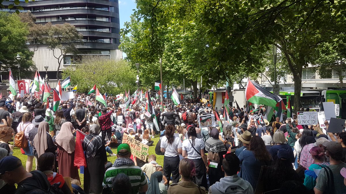 stormformer's tweet photo. Today's Free Palestine protest in Naarm. From the river to the sea Palestine will be free. Always was always will be Aboriginal land. https://t.co/znFIMNCiuQ